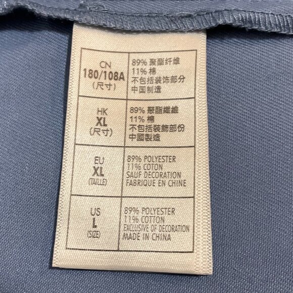 Vintage Y2K BOBA FETT Bounty Hunter Blue Mechanic's Garage Work Shirt Size L - Picture 7 of 7